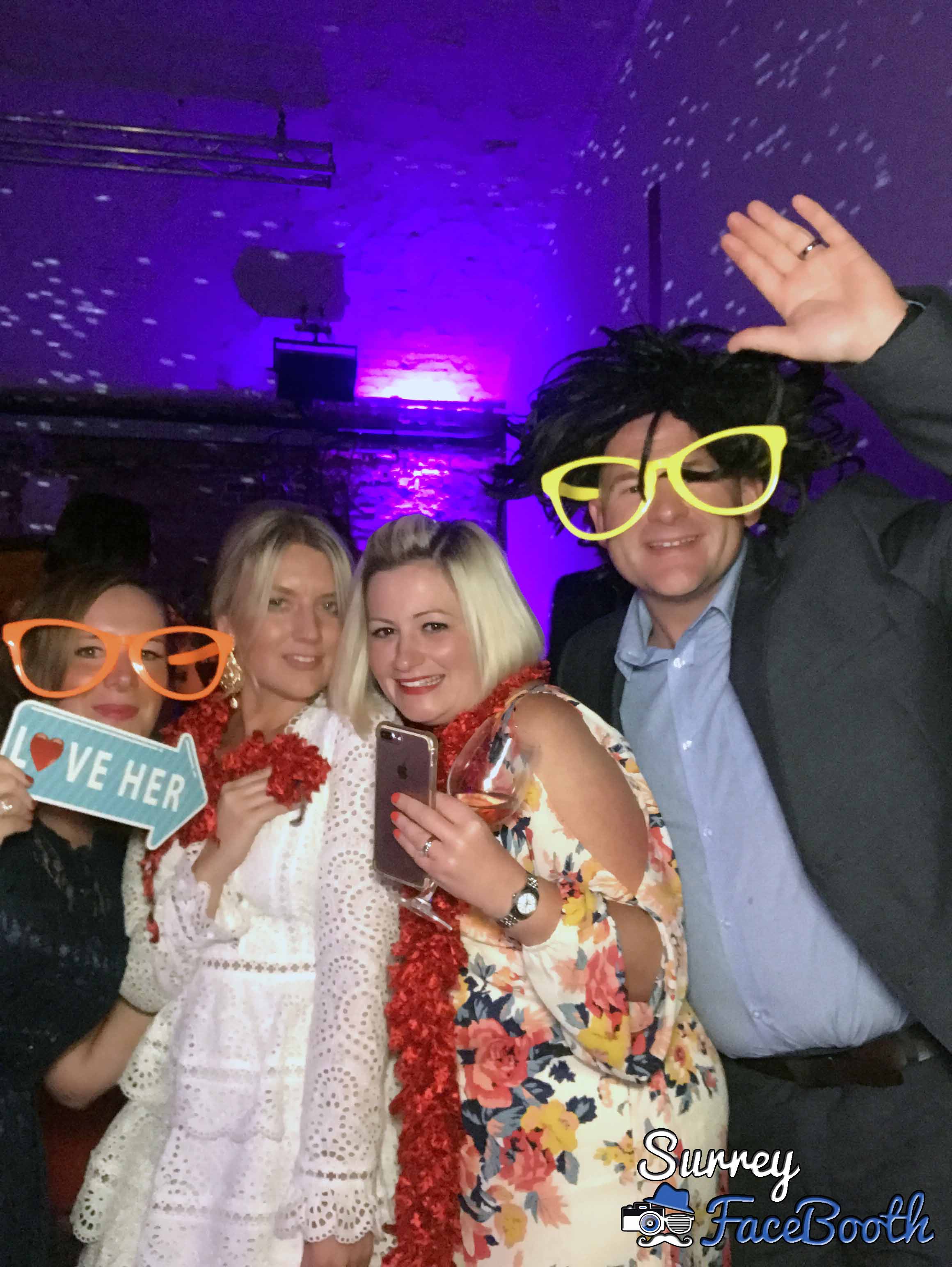 James and Lauren's Wedding | View more photos from the event at galleries.surreyfacebooth.co.uk/u/Surrey-FaceBooth/James-and-Laurens-Wedding